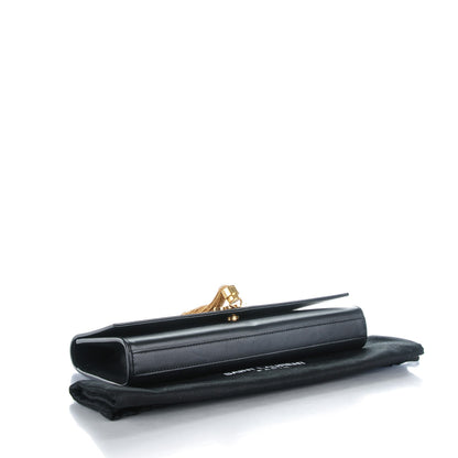 Saint Laurent Calfskin Classic Monogram Tassel Clutch Black 4 of 6