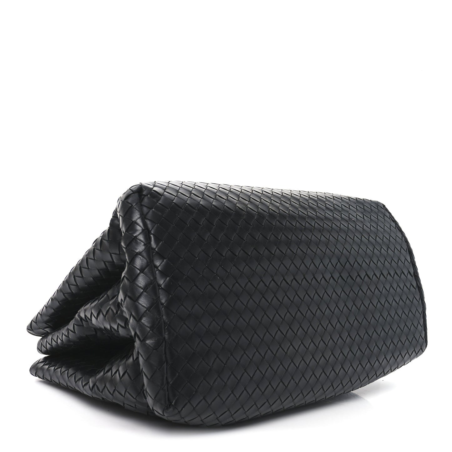 Nappa Intrecciato Medium Roma Tote Black