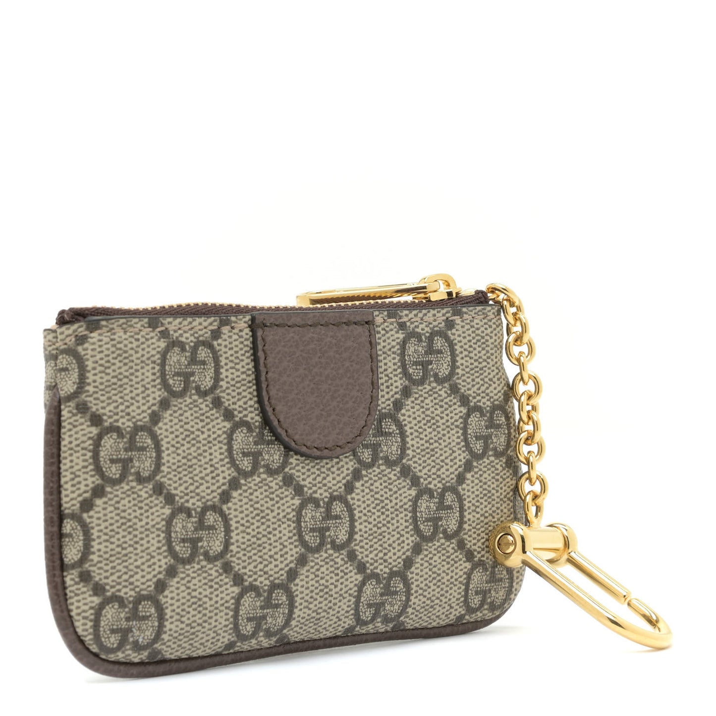 GG Supreme Monogram Web Ophidia Key Case Beige New Acero