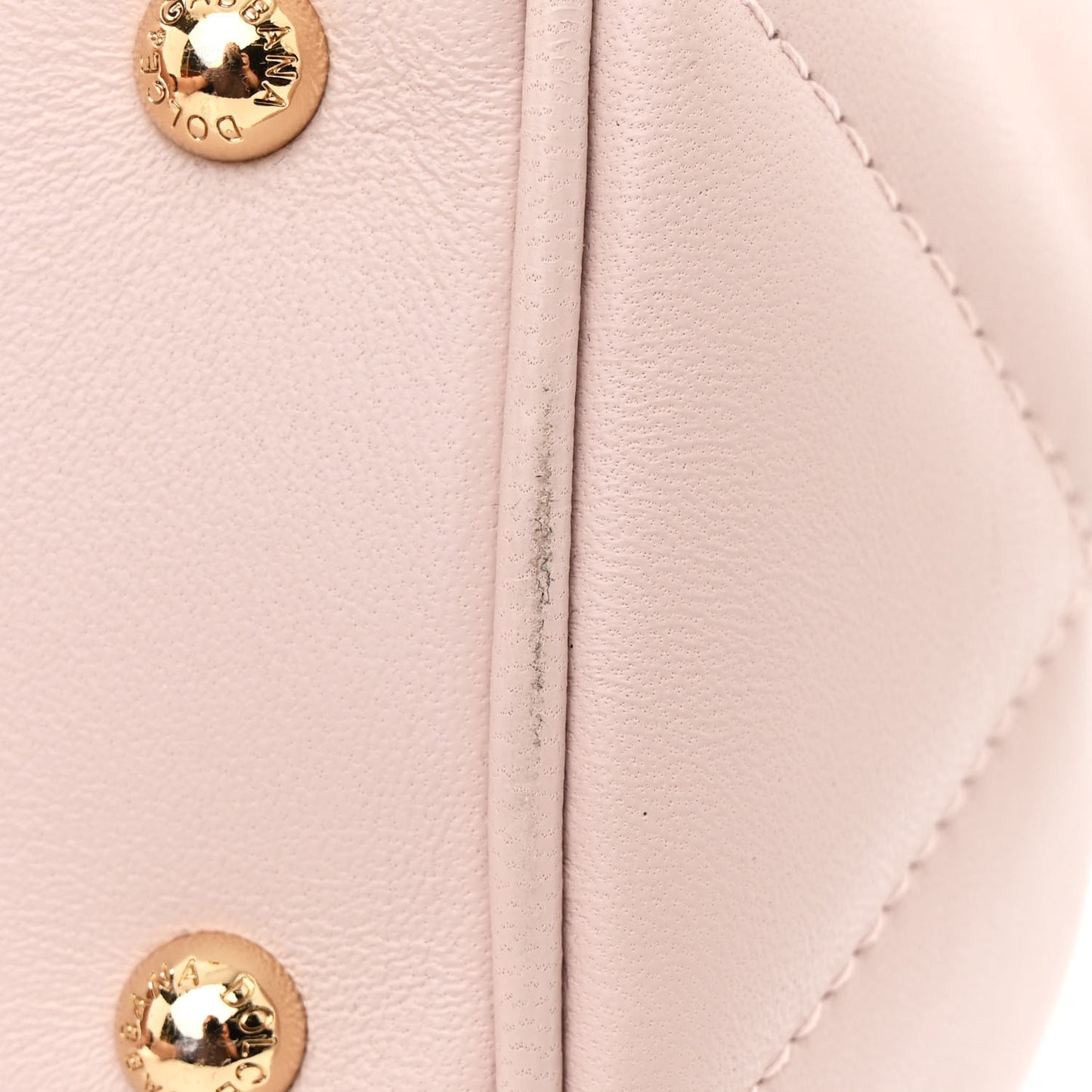 Nappa Quilted Medium Miss Sicily Satchel Rosa Polvere