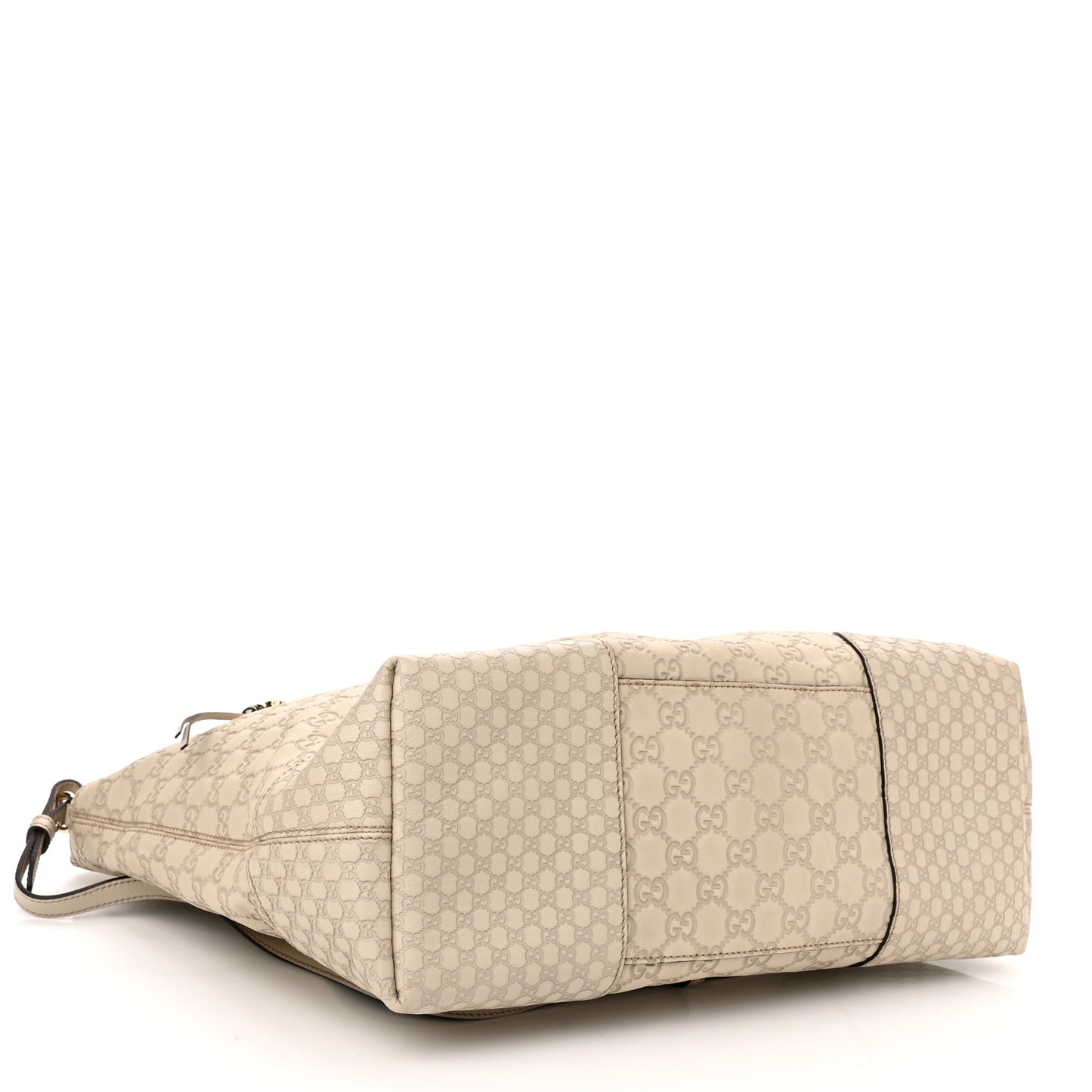 Guccissima Large Bree Foldover Tote Off White