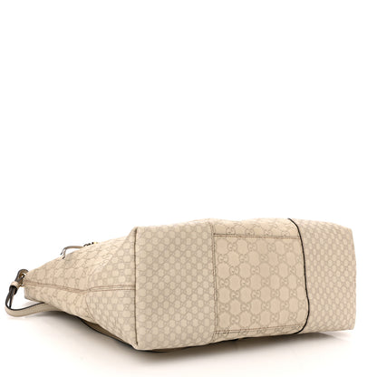 Gucci Guccissima Large Bree Foldover Tote Off White 4 of 9