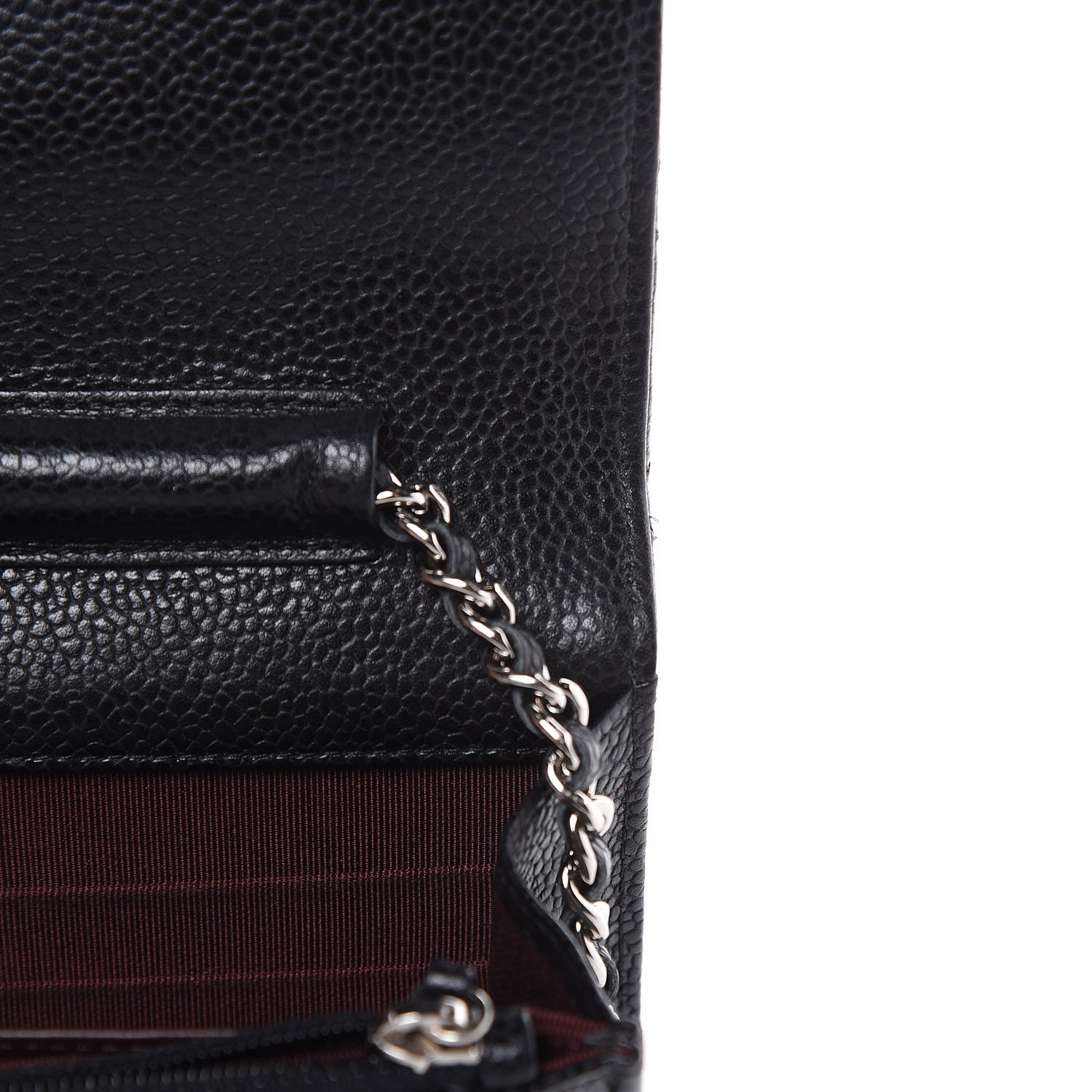 Chanel Caviar Quilted Wallet On Chain WOC Black 11 of 12