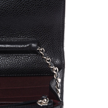 Chanel Caviar Quilted Wallet On Chain WOC Black 11 of 12