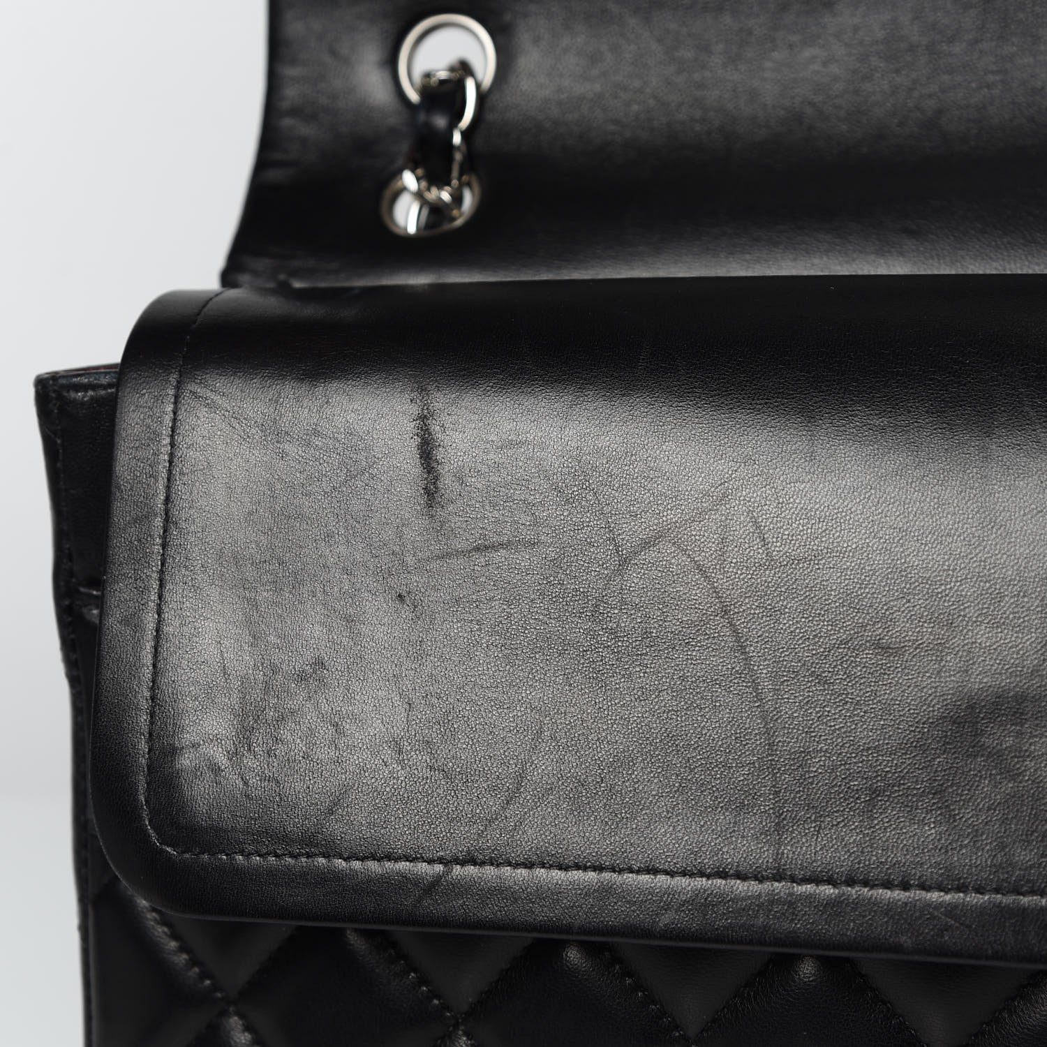 Chanel Lambskin Quilted Maxi Double Flap Black 13 of 19