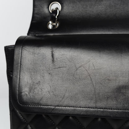 Chanel Lambskin Quilted Maxi Double Flap Black 13 of 19