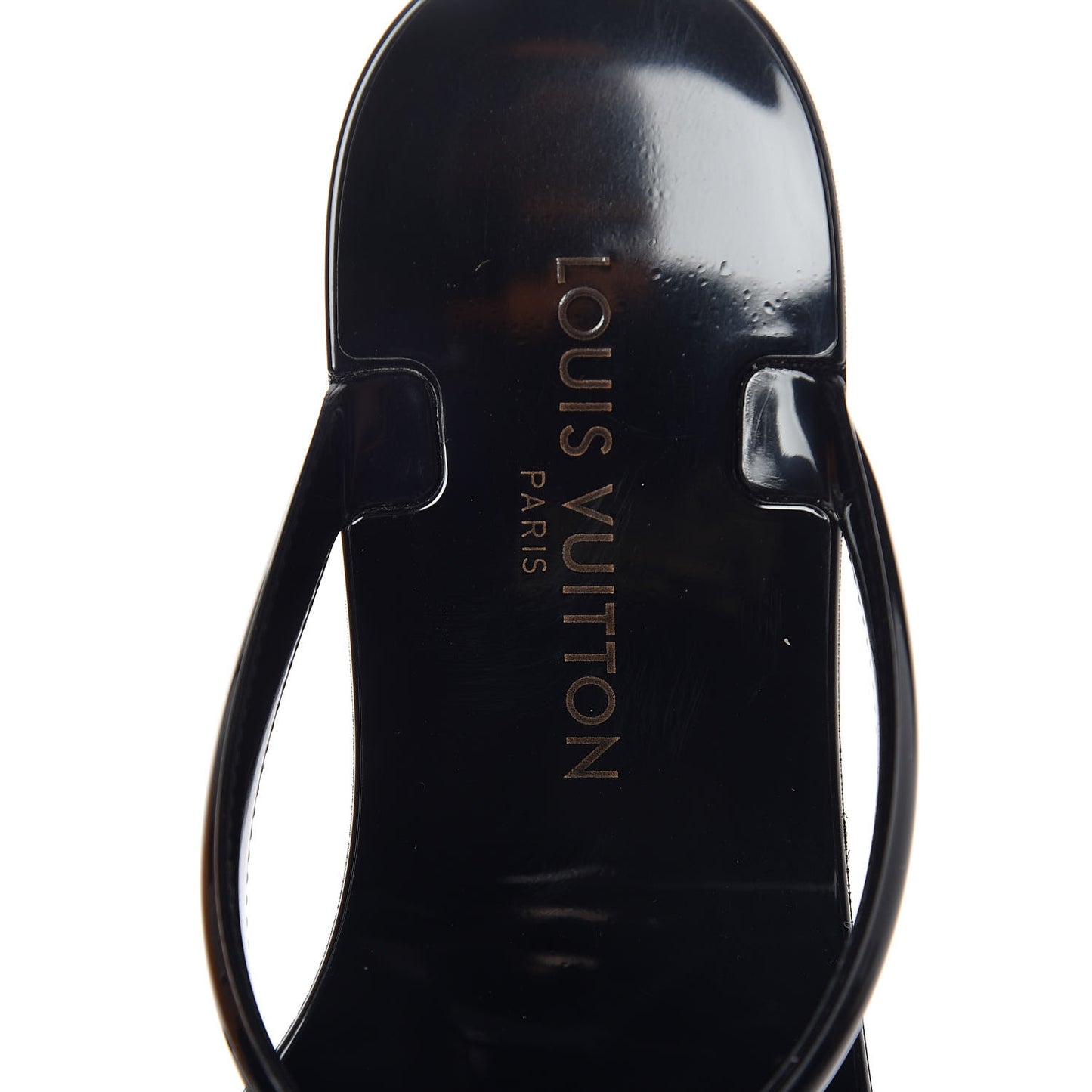 Patent Seastar Thong Sandals 38 Black