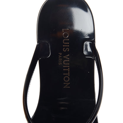 Louis Vuitton Patent Seastar Thong Sandals 38 Black 8 of 10