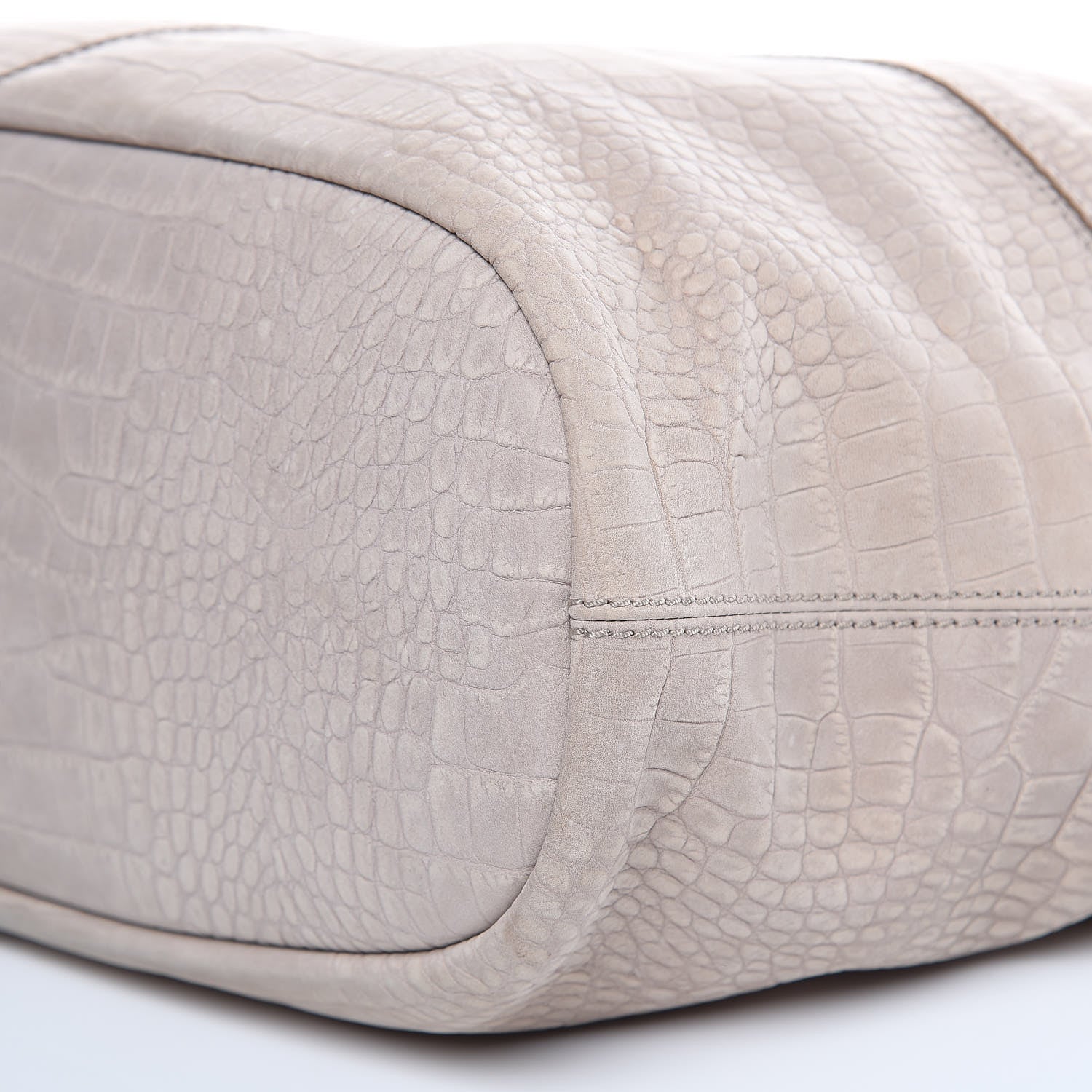 Givenchy Nubuck Crocodile Embossed Medium Nightingale Taupe 10 of 11