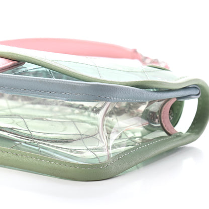 Chanel Lambskin PVC Quilted Mini Coco Splash Flap Blue Green 9 of 9