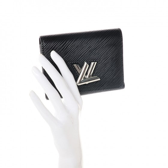 Louis Vuitton Epi Twist Compact Wallet Black 2 of 7