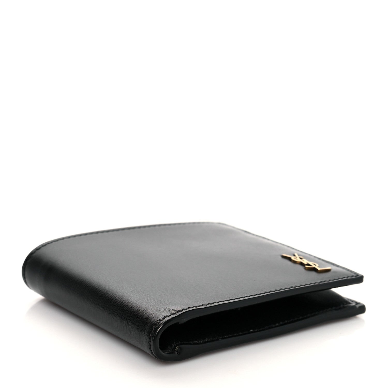 Saint Laurent Shiny Calfskin Tiny Bi-Wallet Black 4 of 8