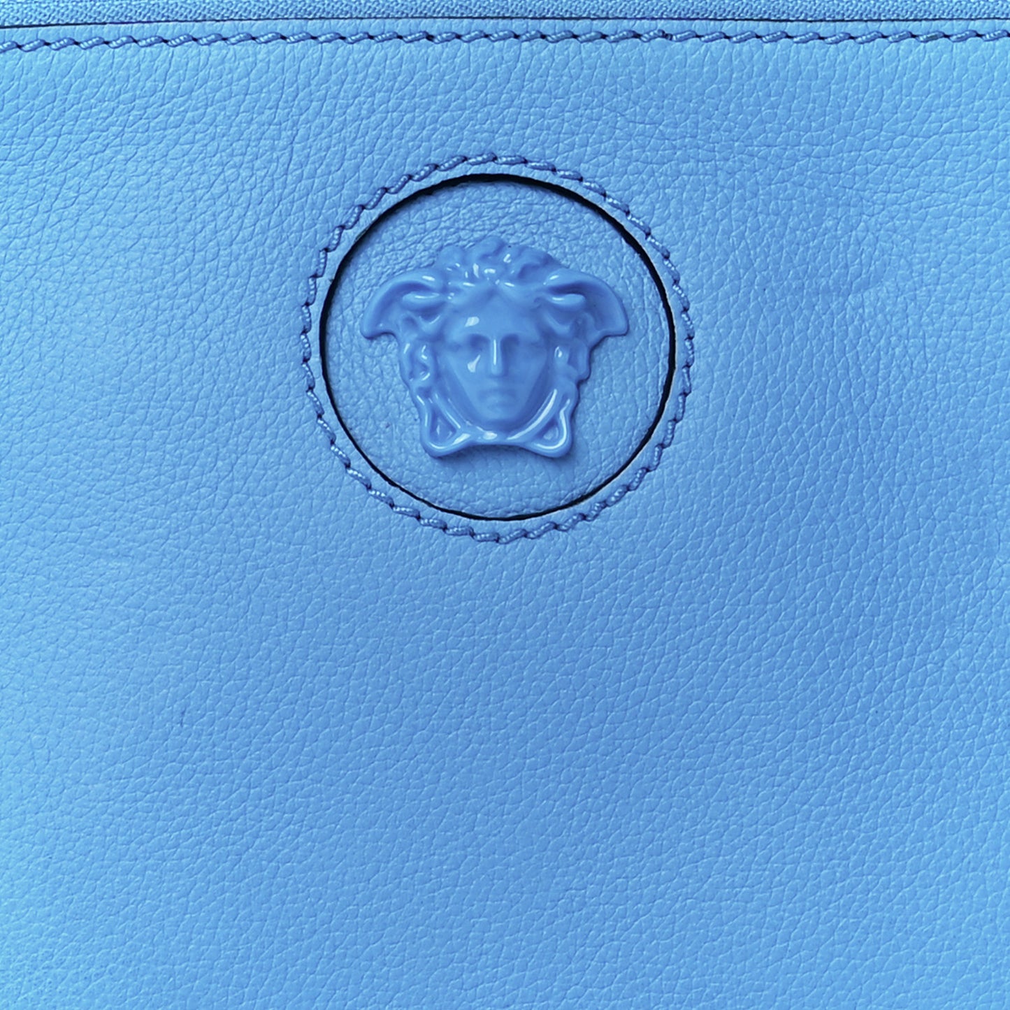 Grained Calfskin La Medusa Pouch Blue
