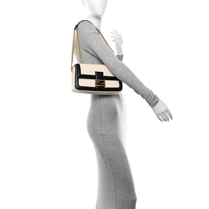 Fendi Nappa Apolo Bi-Color Chain Baguette Uovo Black 2 of 13