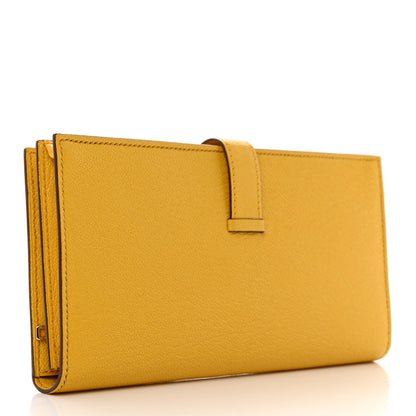 Hermes Chevre Mysore Bearn Gusset Wallet Sun 3 of 8