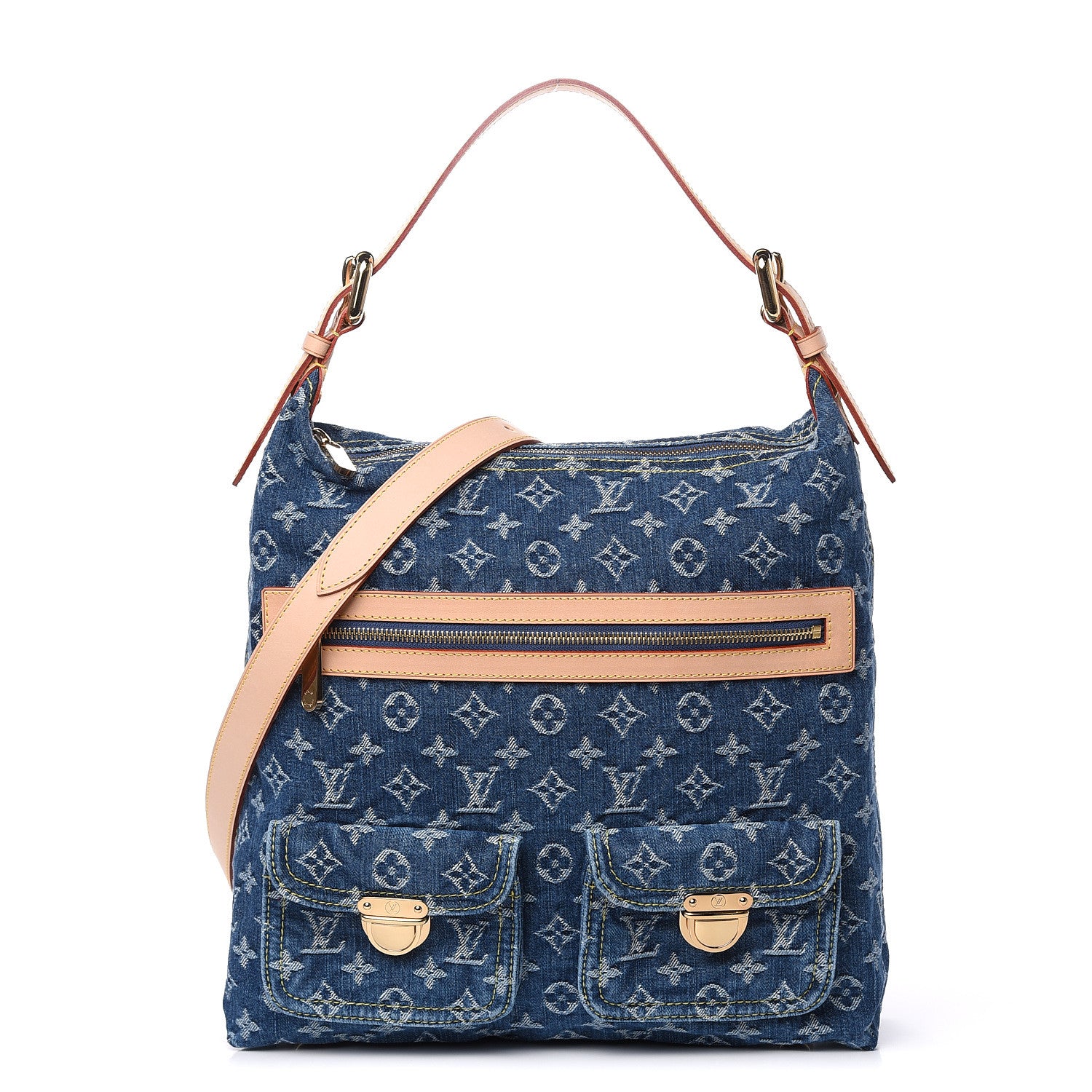 Louis Vuitton Denim Baggy GM Blue 1 of 11