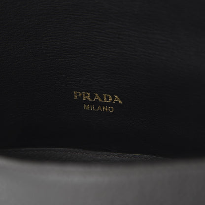 Prada Vitello Daino Flap Shoulder Bag Marmo 7 of 8