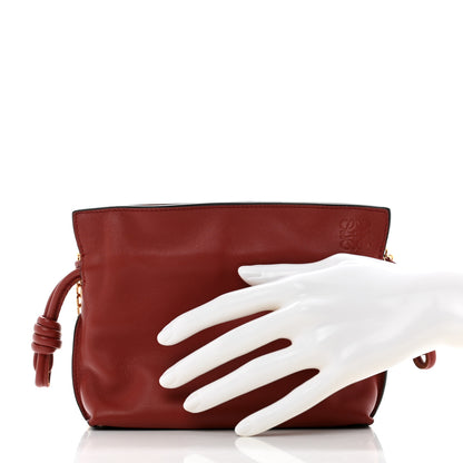 Loewe Calfskin Nano Flamenco Knot Clutch Dark Red 2 of 6