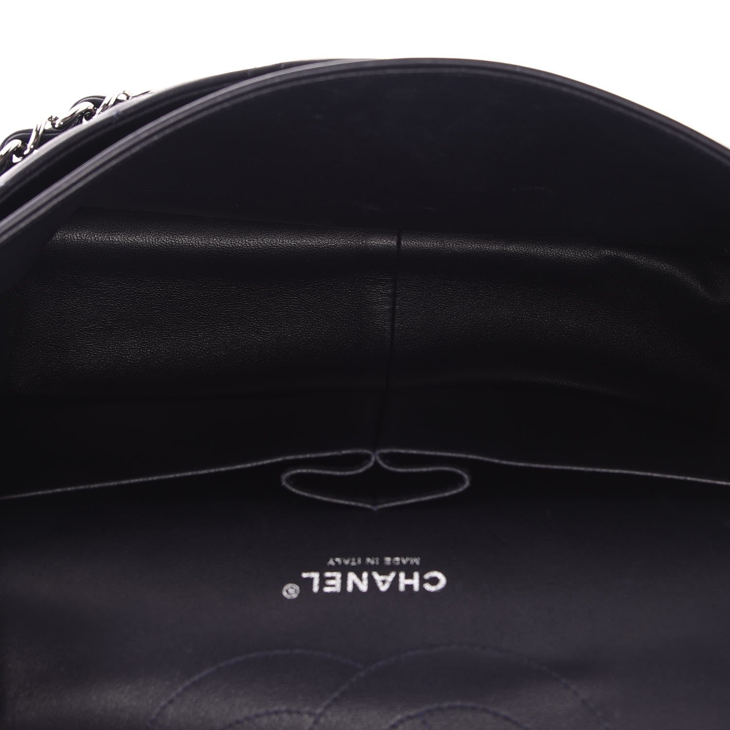 Chanel Lambskin Quilted Jumbo Double Flap Dark Navy 8 of 8