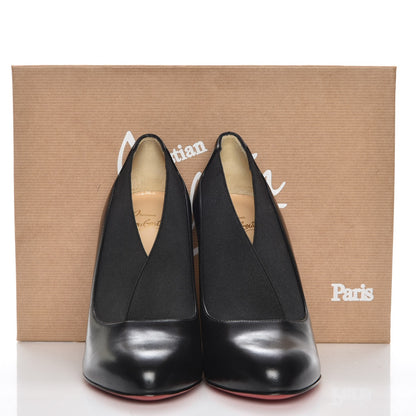 Christian Louboutin Shiny Nappa Toot Couverte 100 Pumps 37.5 Black 8 of 8