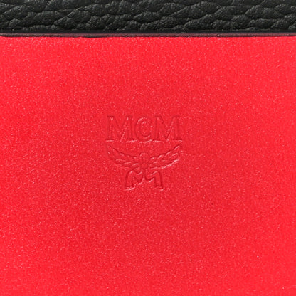 MCM Calfskin Milano Shoulder Bag Red Brown Black 8 of 12