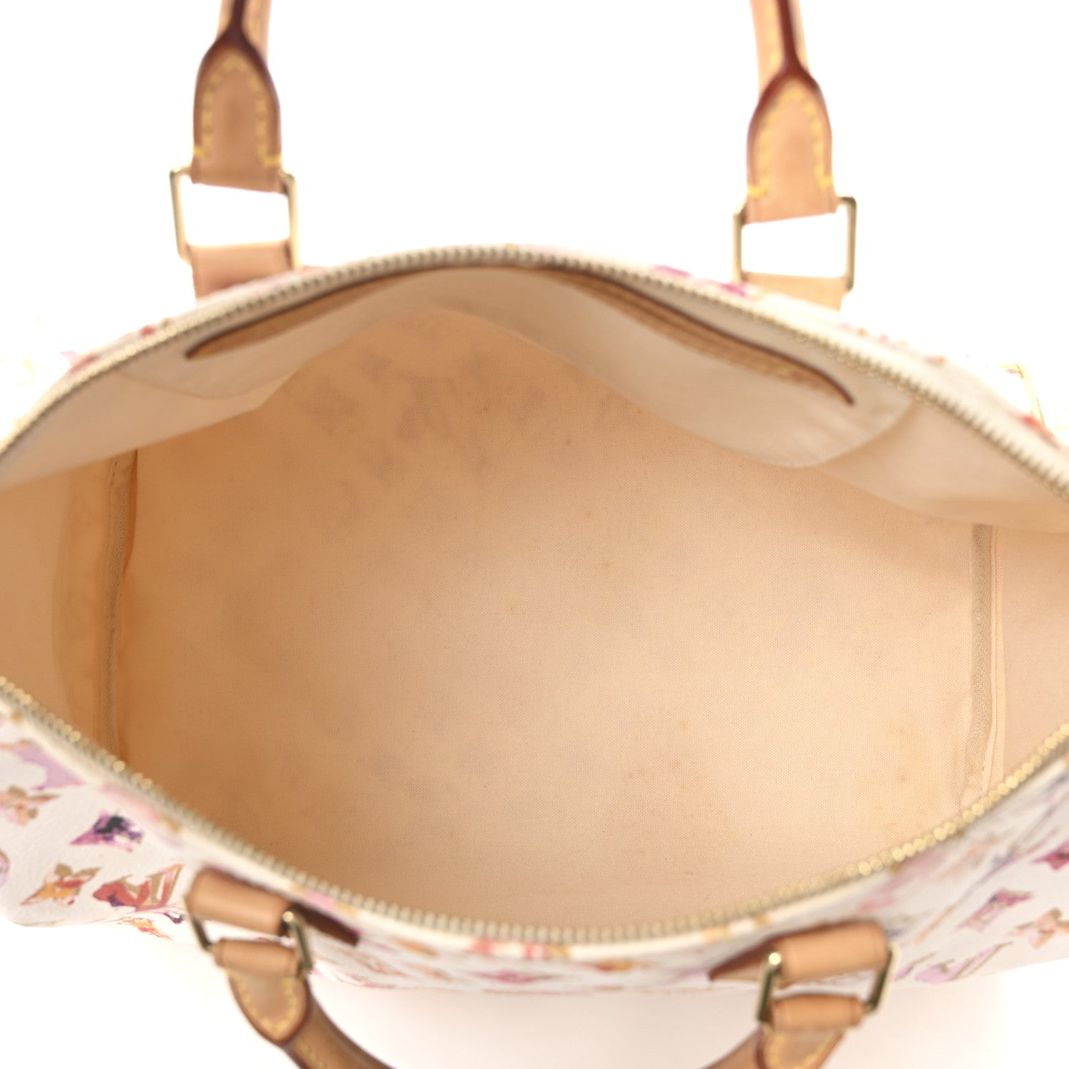 Louis Vuitton Watercolor Aquarelle Speedy 35 White 5 of 9