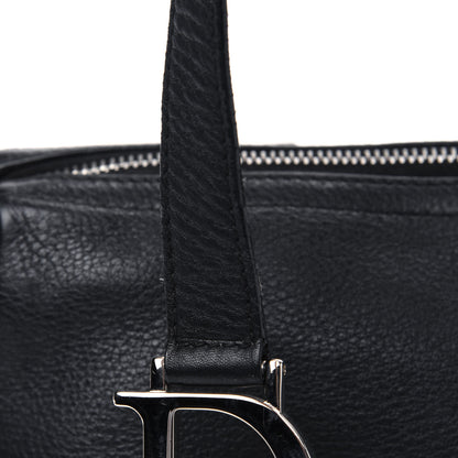 Christian Dior Calfskin Logo Charms Boston Black 21 of 21