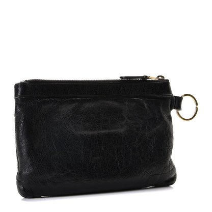 Balenciaga Agneau Giant 12 Gold Hardware Pouch Black 2 of 8