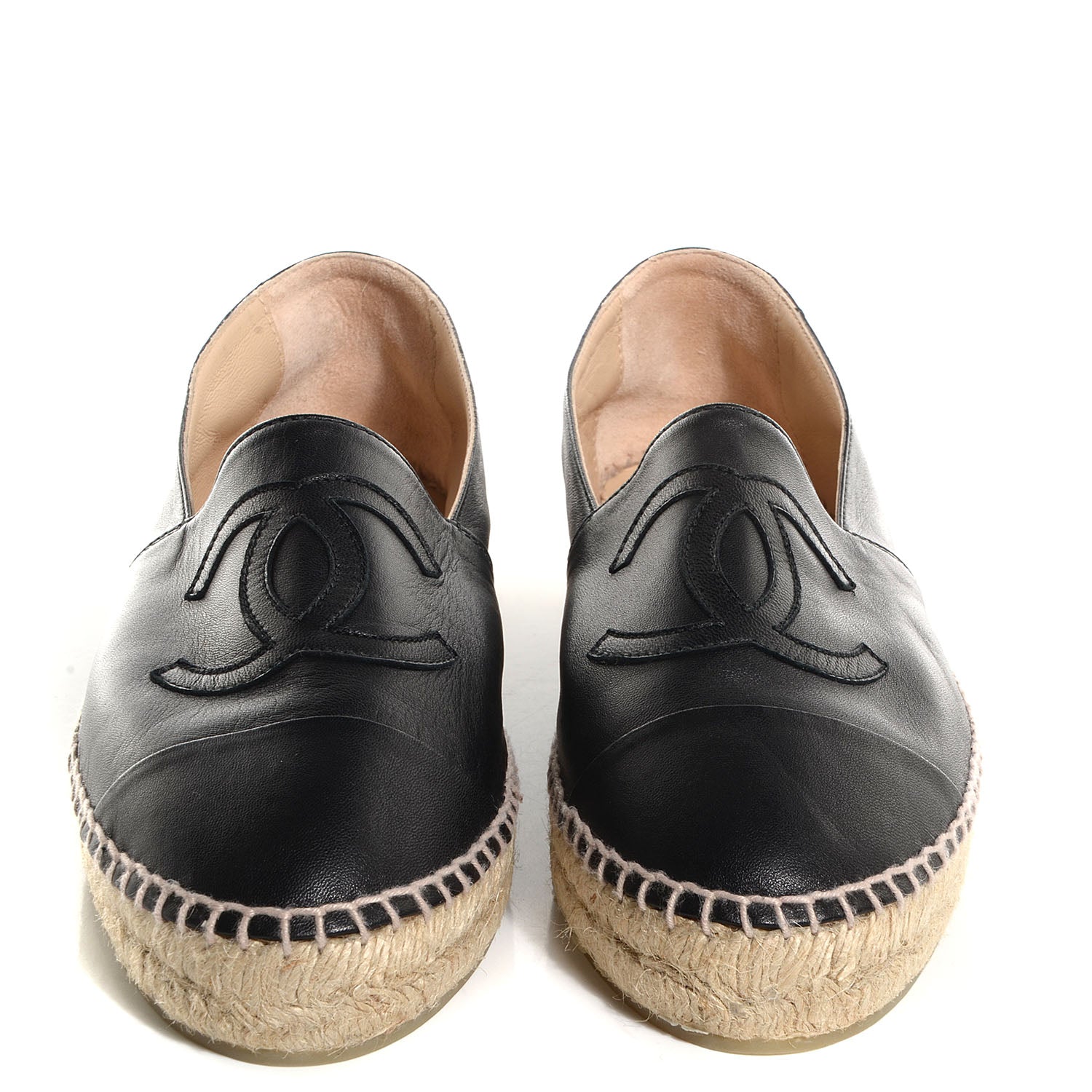 Chanel Lambskin Espadrilles Black 42 2 of 6