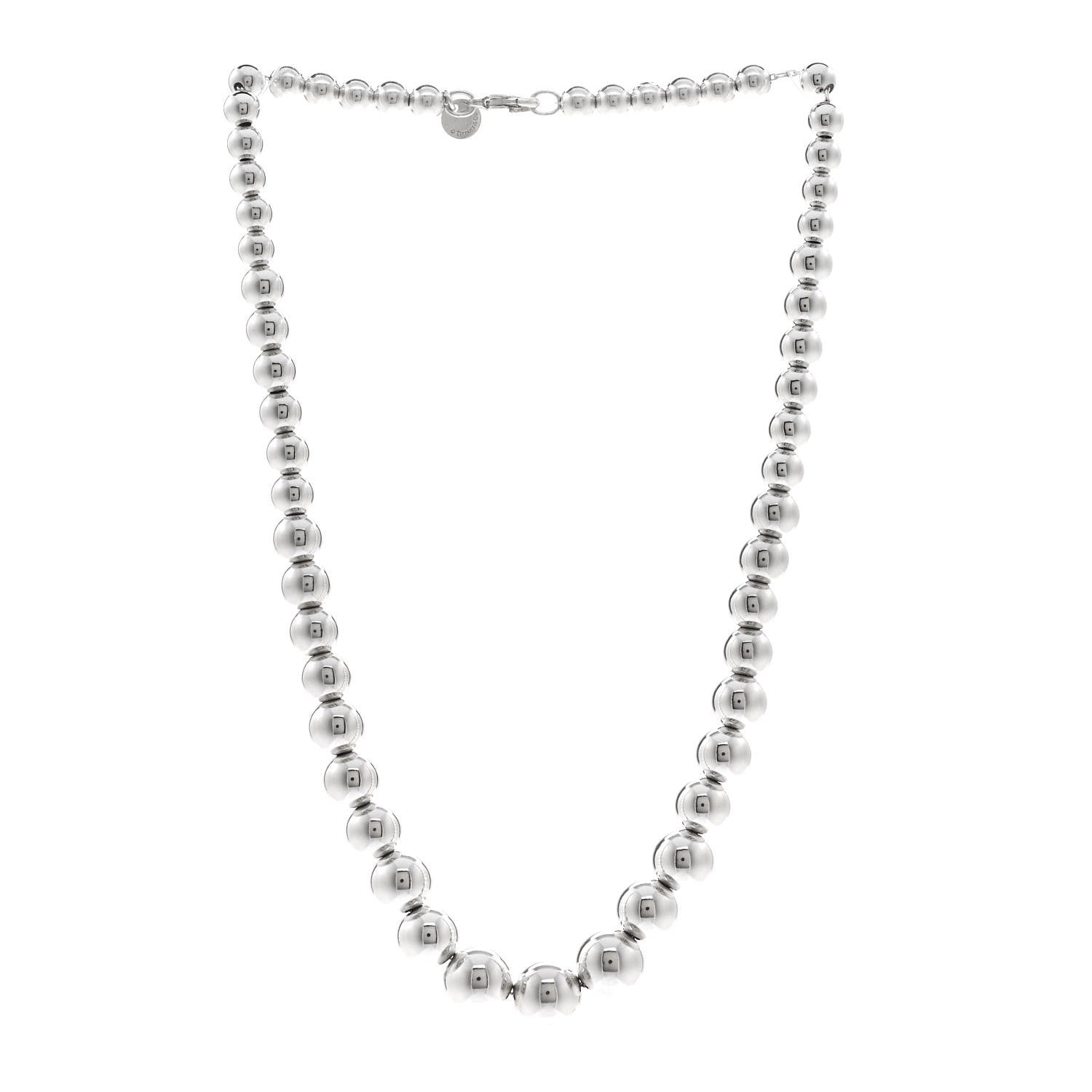 Tiffany Sterling Silver HardWear Graduated Ball Necklace 3 of 4