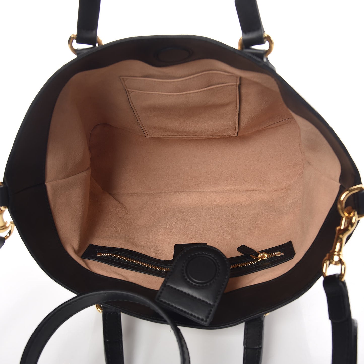 Soft GG Supreme Monogram Bees Small Crossbody Tote Beige Oro Black