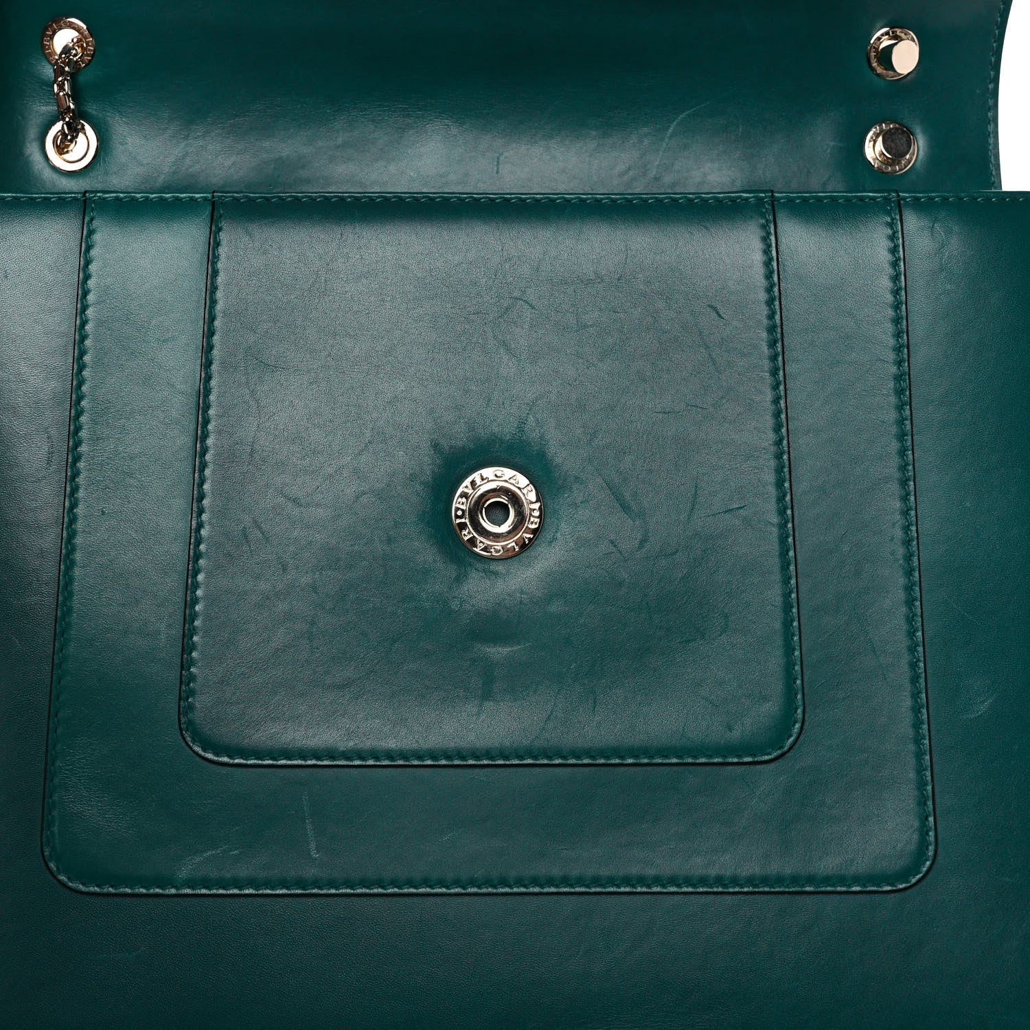 Bulgari Calfskin Serpenti Forever Crossbody Emerald Green 14 of 17