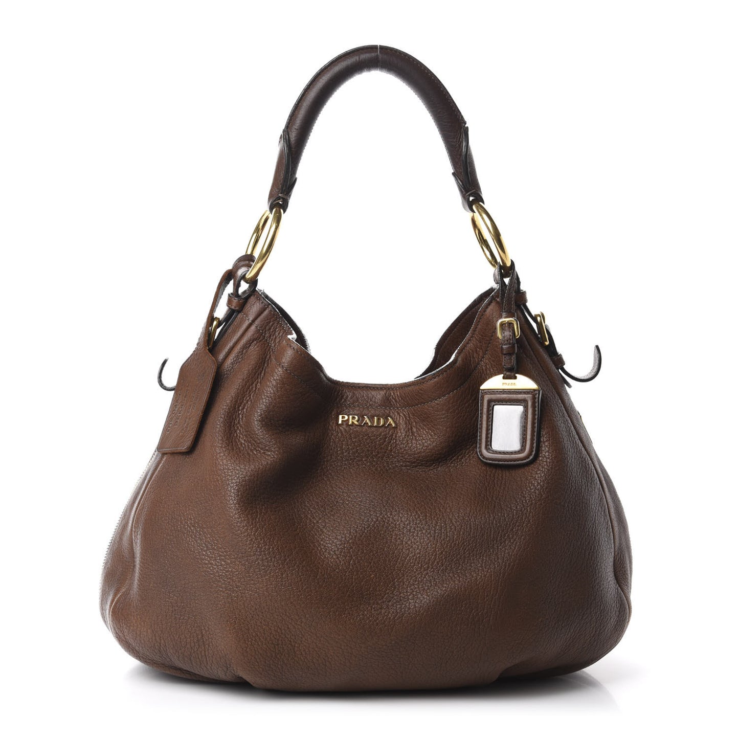 Vitello Daino Shoulder Bag Bruciato