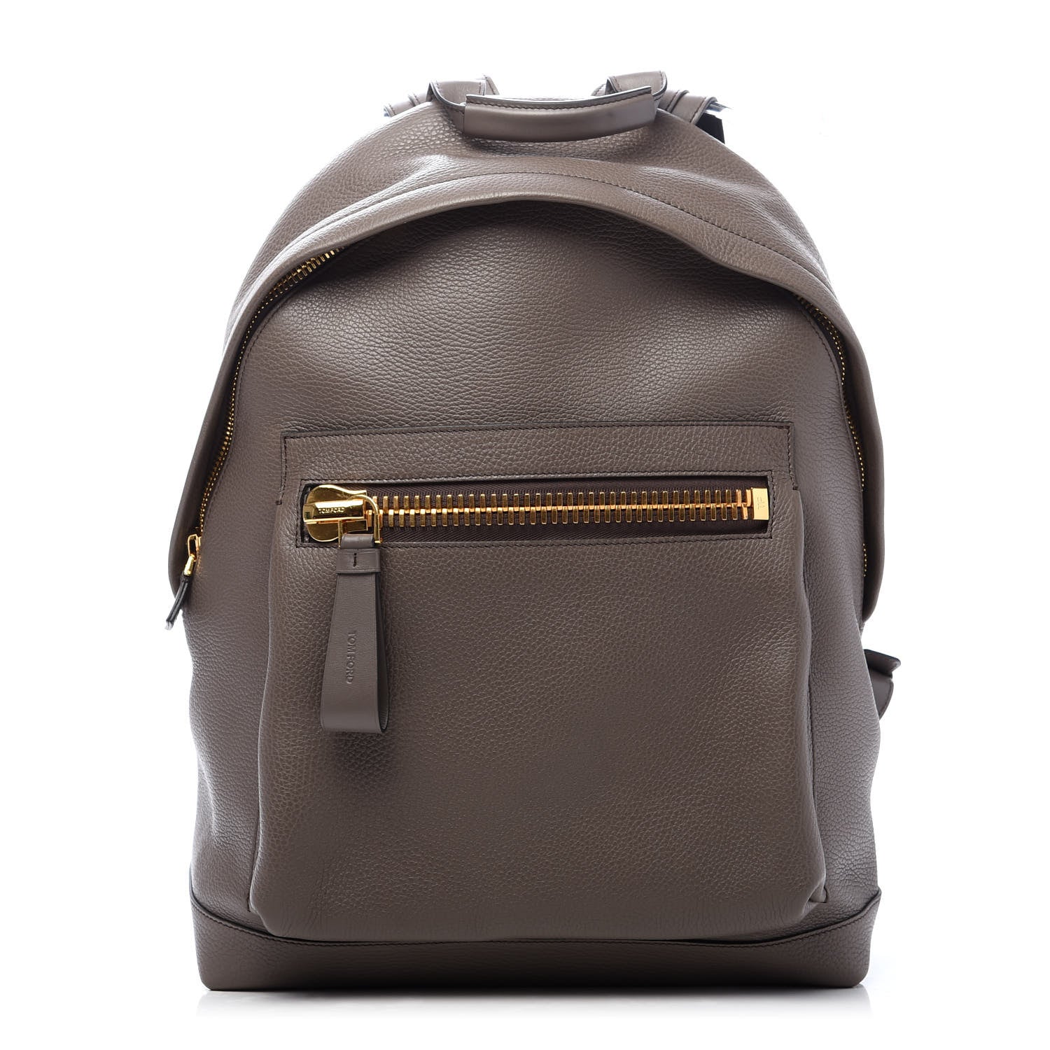 Tom Ford Grained Calfskin Buckley Backpack Taupe 1 of 8