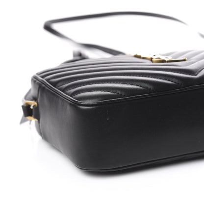 Saint Laurent Calfskin Matelasse Monogram Lou Camera Bag Black 7 of 8