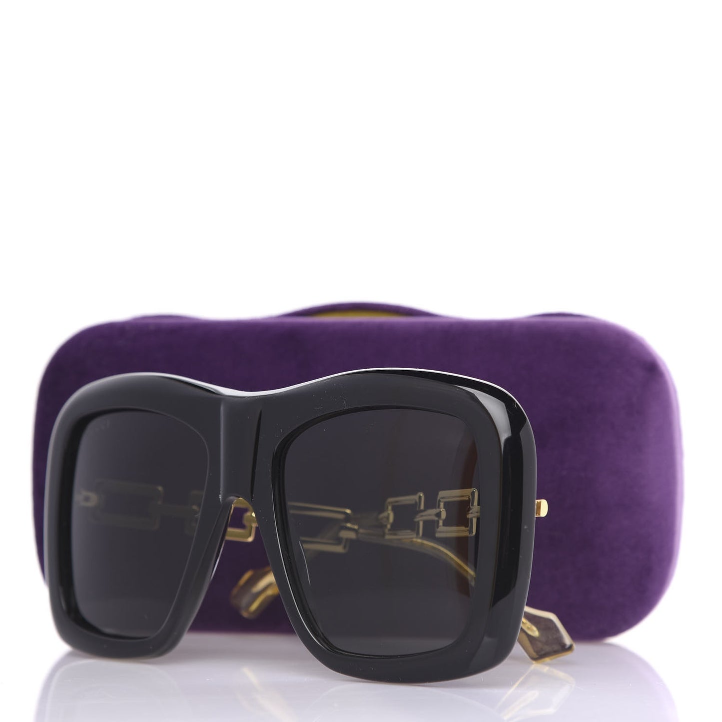 Oversize Square Frame GG0499S Sunglasses Black