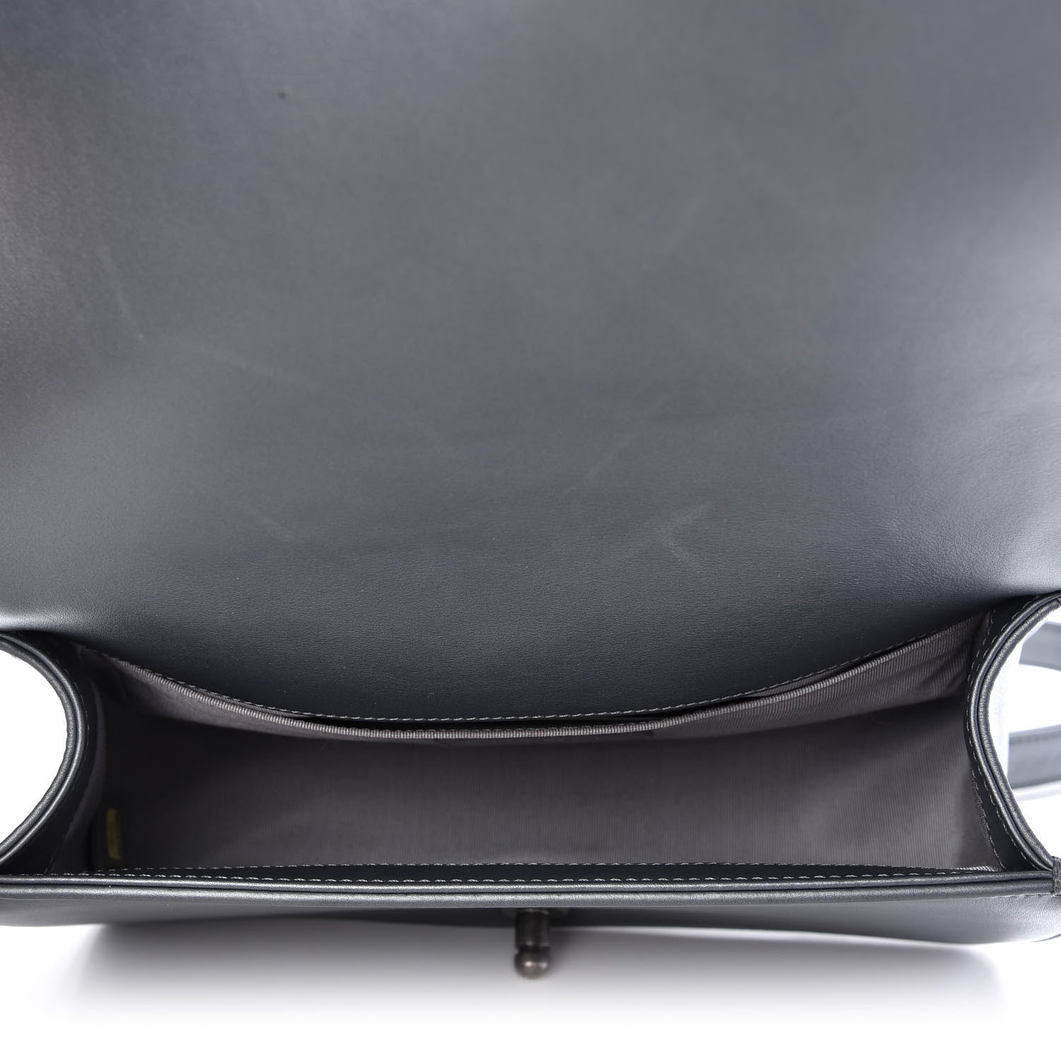 Chanel Calfskin Quilted Medium Boy Flap Dark Grey 5 of 10