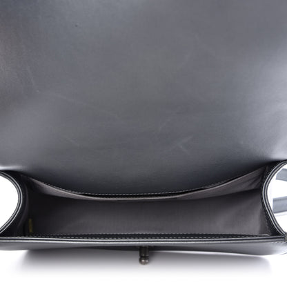 Chanel Calfskin Quilted Medium Boy Flap Dark Grey 5 of 10