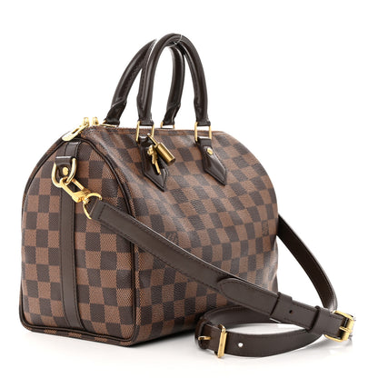 Louis Vuitton Damier Ebene Speedy Bandouliere 25 3 of 10