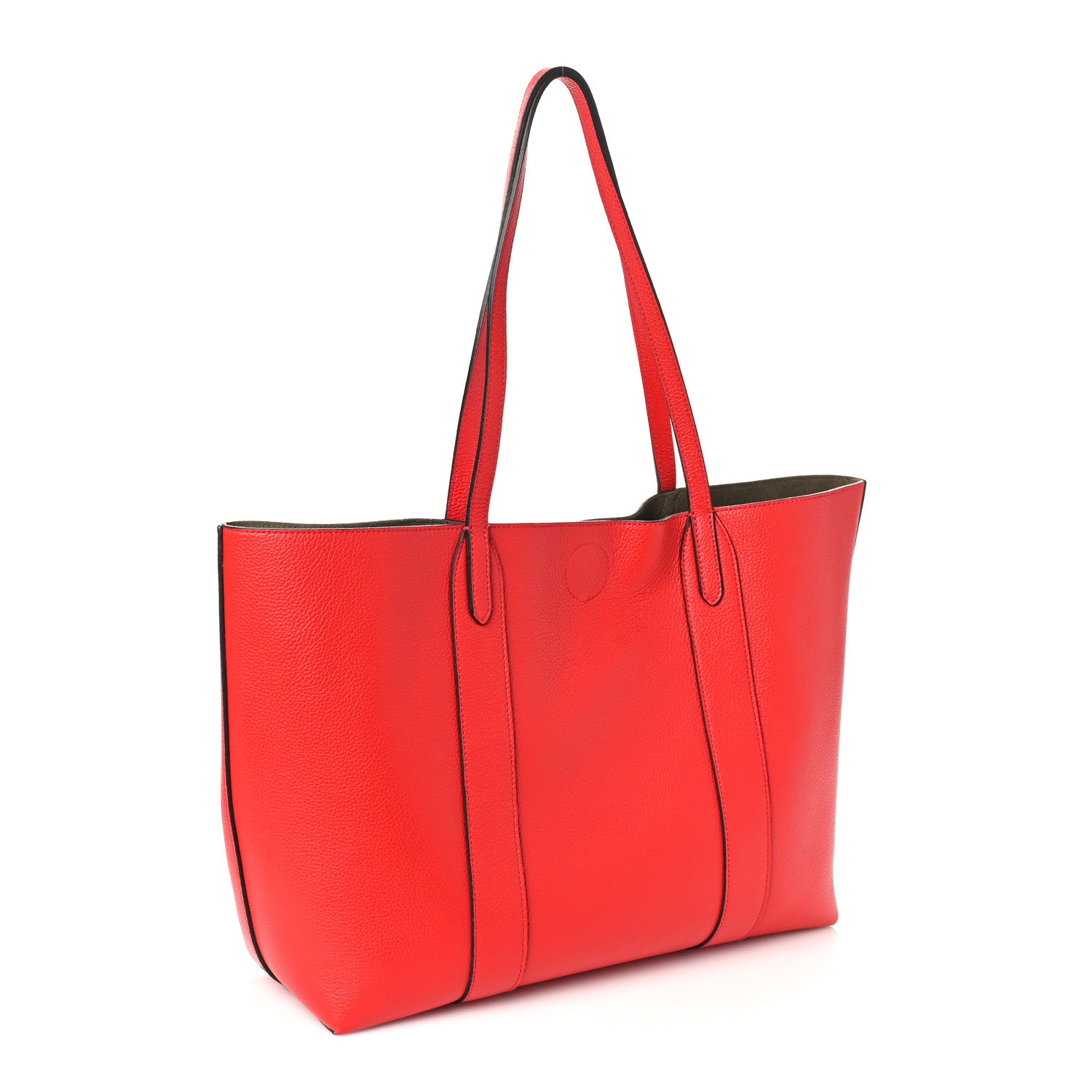Mulberry Small Classic Grain Bayswater Tote Ruby Red 3 of 8