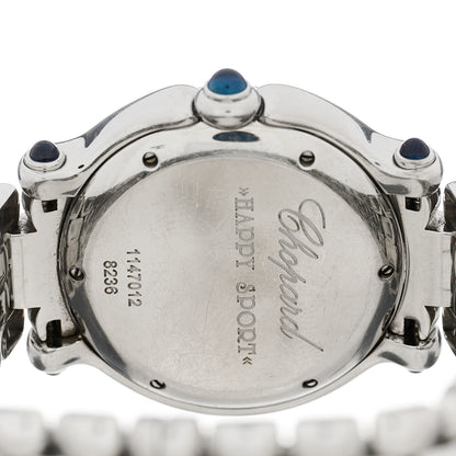 Chopard Stainless Steel 7 Diamond 32mm Happy Sport Quartz Watch 4 of 5