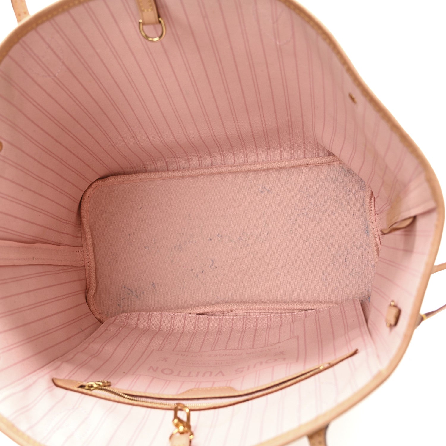 Louis Vuitton Damier Azur Neo Neverfull MM Rose Ballerine 5 of 12