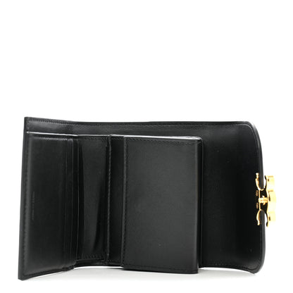Celine Shiny Smooth Lambskin Small Triomphe Wallet Black 5 of 11