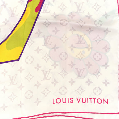 Louis Vuitton LV X TM Monogram Superflat Square 90 Scarf White 2 of 3