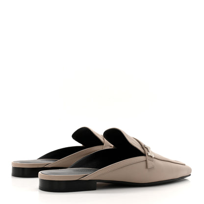 Hermes Goatskin Groupie Mules 40 Beige Mastic 5 of 10
