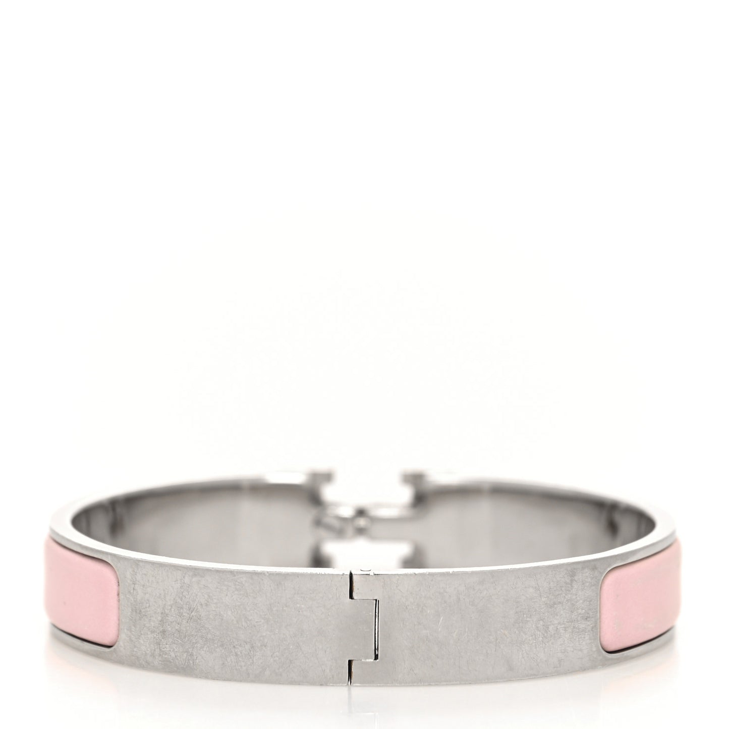 Enamel Narrow Clic Clac H Bracelet PM Rose Candeur
