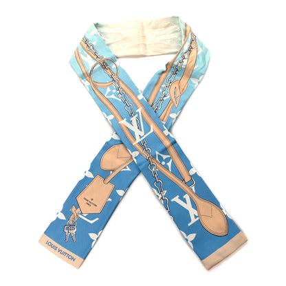 Louis Vuitton Silk Monogram Gradient By The Pool Bandeau Blue 1 of 3