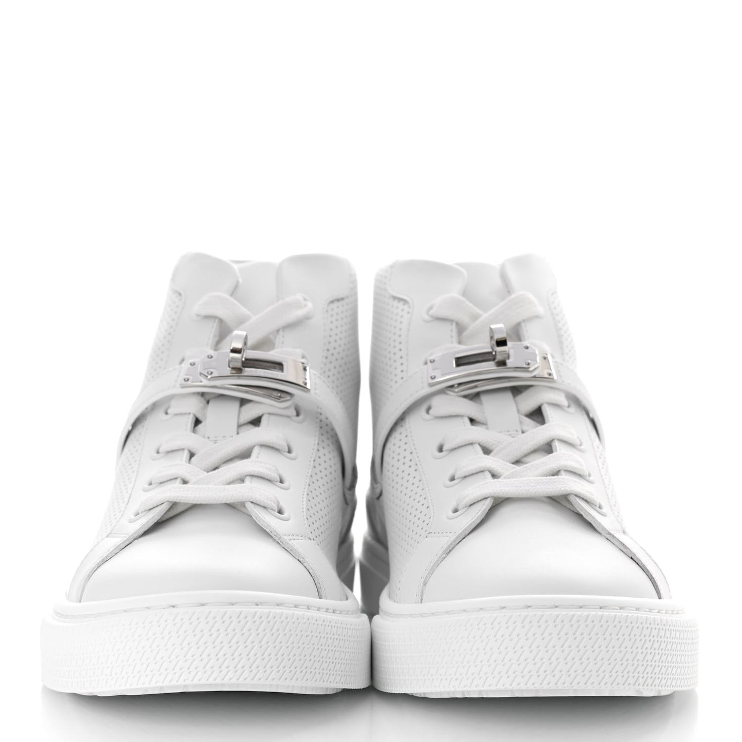 Calfskin Perforated Daydream Sneakers 37 White