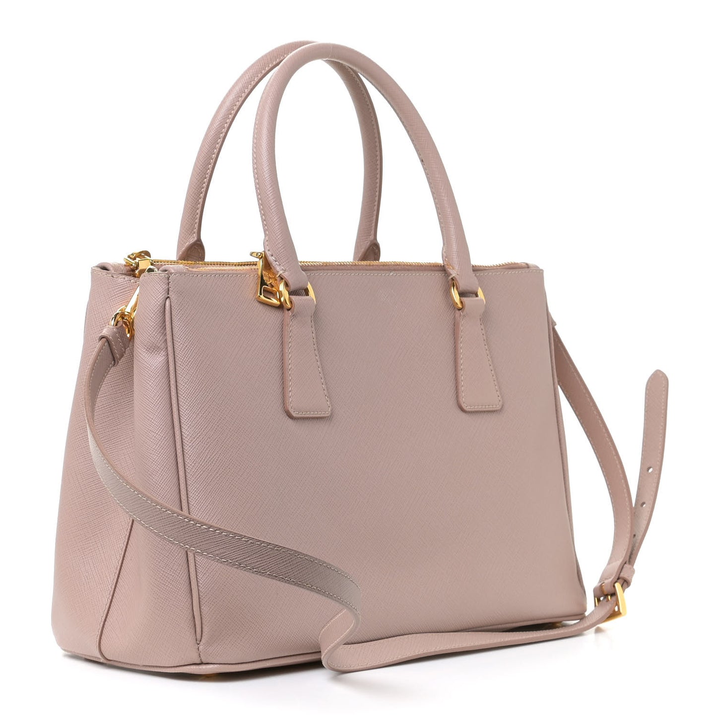 Saffiano Small Galleria Double Zip Tote Cammeo