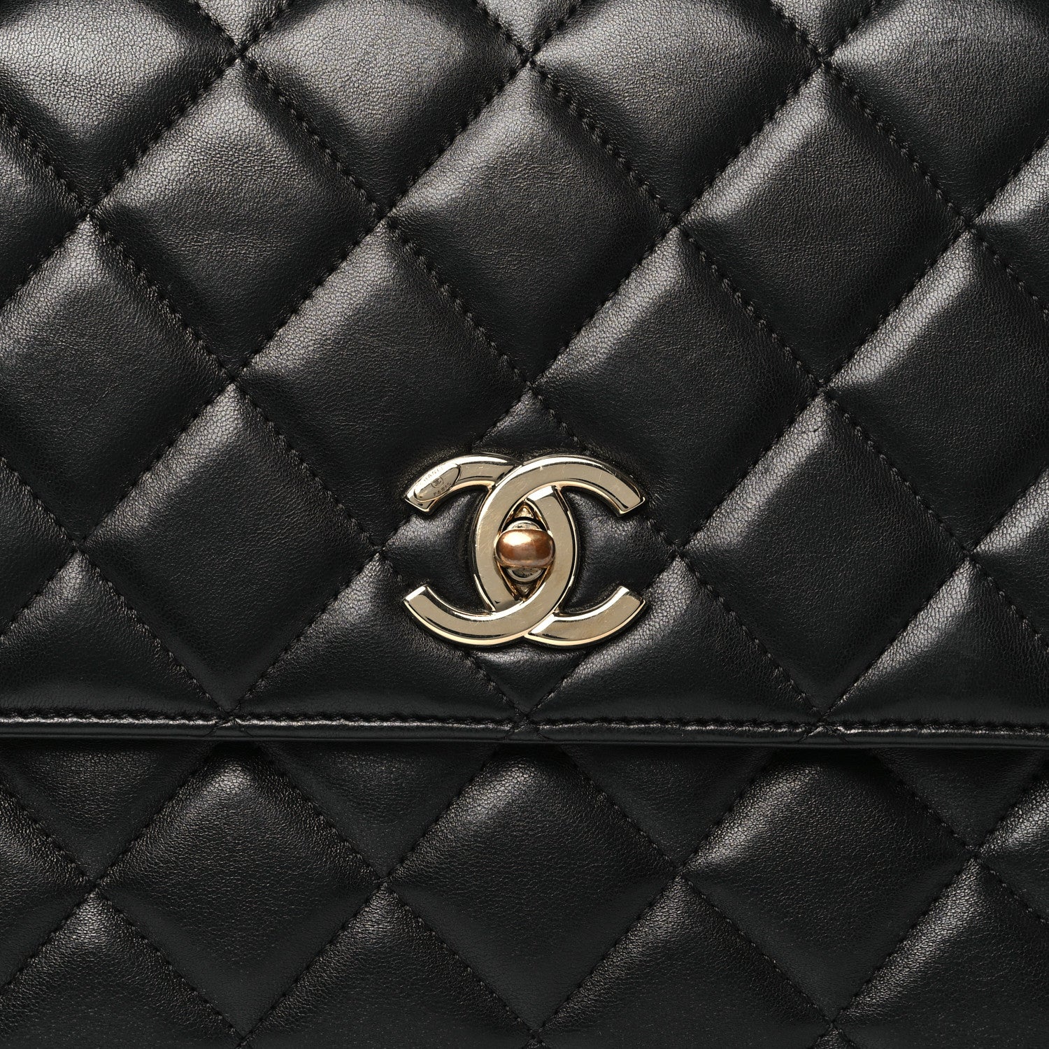 Chanel Lambskin Quilted Large Trendy CC Dual Handle Flap Bag Black 8 of 10